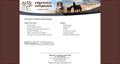 Desktop Screenshot of edgewateranimalclinic.com