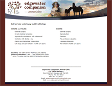 Tablet Screenshot of edgewateranimalclinic.com